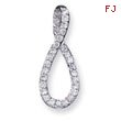 Sterling Silver CZ Fancy Pendant