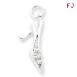 Sterling Silver CZ High Heel Charm