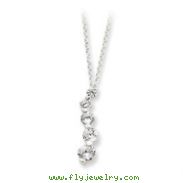 Sterling Silver CZ Journey Necklace