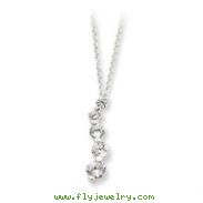 Sterling Silver CZ Journey Necklace