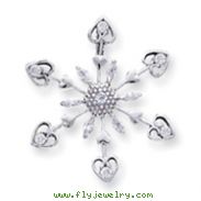 Sterling Silver CZ Pendant