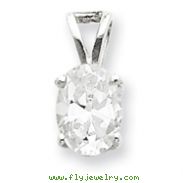 Sterling Silver CZ Pendant