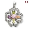 Sterling Silver CZ Pendant