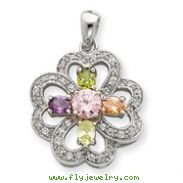 Sterling Silver CZ Pendant