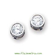 Sterling Silver CZ Post Earrings