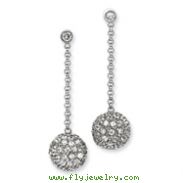 Sterling Silver CZ Post Earrings