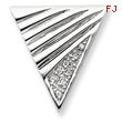 Sterling Silver CZ Slide Pendant
