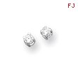 Sterling Silver CZ Stud Earrings