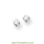 Sterling Silver CZ Stud Earrings