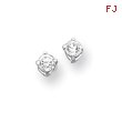 Sterling Silver CZ Stud Earrings