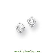 Sterling Silver CZ Stud Earrings