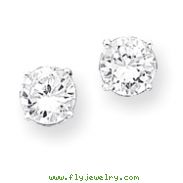 Sterling Silver CZ Stud Earrings