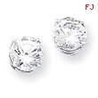 Sterling Silver CZ Stud Earrings