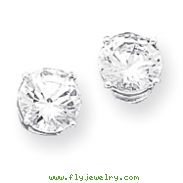 Sterling Silver CZ Stud Earrings