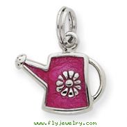 Sterling Silver Dark Pink Water Jug Charm