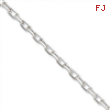 Sterling Silver Diamond-cut  Open Link Cable Chain