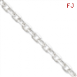 Sterling Silver Diamond-cut  Open Link Cable Chain