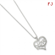 Sterling Silver Diamond Love Necklace chain