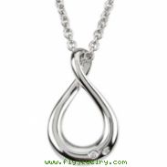 Sterling Silver Diamond Necklace