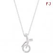 Sterling Silver Diamond Necklace