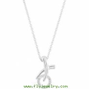 Sterling Silver Diamond Necklace