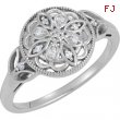 Sterling Silver Diamond Ring