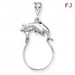 Sterling Silver Dolphin Charm Holder