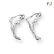 Sterling Silver Dolphin Mini Earrings