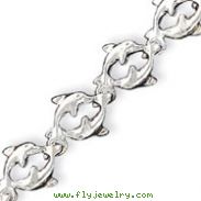 Sterling Silver Dolphins Bracelet