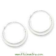 Sterling Silver Double Hoop Earrings