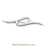 Sterling Silver Double Scroll Pin