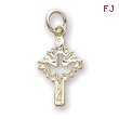 Sterling Silver Dove Cross Charm