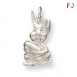 Sterling Silver Easter Bunny Charm