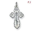 Sterling Silver Eastern Orthodox Cross Charm