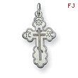 Sterling Silver Eastern Orthodox Cross Charm