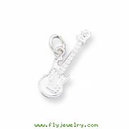 Sterling Silver Electric Guitar Charm