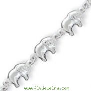 Sterling Silver Elephant Bracelet