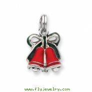 Sterling Silver Enamel Bells Charm