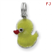 Sterling Silver Enamel Duck Charm