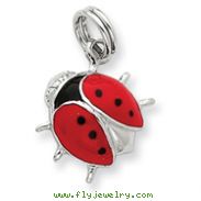 Sterling Silver Enamel Ladybug Charm