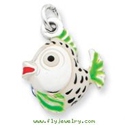 Sterling Silver Enameled Charm