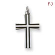 Sterling Silver Enameled Cross