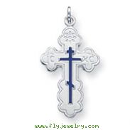 Sterling Silver Enameled Cross