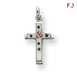 Sterling Silver Enameled Cross