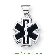 Sterling Silver Enameled Medical Charm