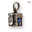 Sterling Silver Enameled Prayer Box Charm