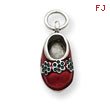 Sterling Silver Enameled Shoe Charm