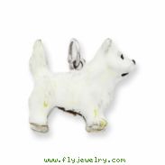 Sterling Silver Enameled West Highland Terrier Charm