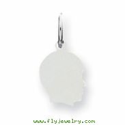 Sterling Silver Engraveable Boy Disc Charm