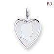 Sterling Silver Engraveable Boy Disc Charm